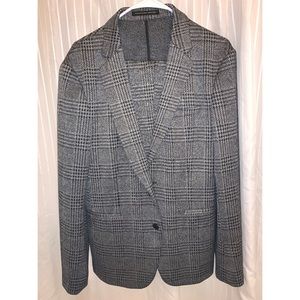 Grey Houndstooth Zara Blazer